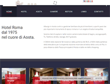 Tablet Screenshot of hotelroma-aosta.it